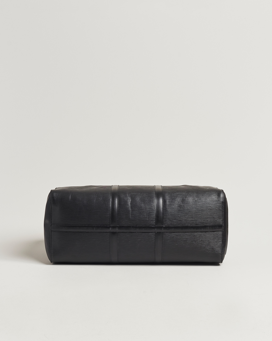 Men | Louis Vuitton Pre-Owned Keepall 50 EPI Leather Bag Black | Louis Vuitton Pre-Owned | Keepall 50 EPI Leather Bag Black
