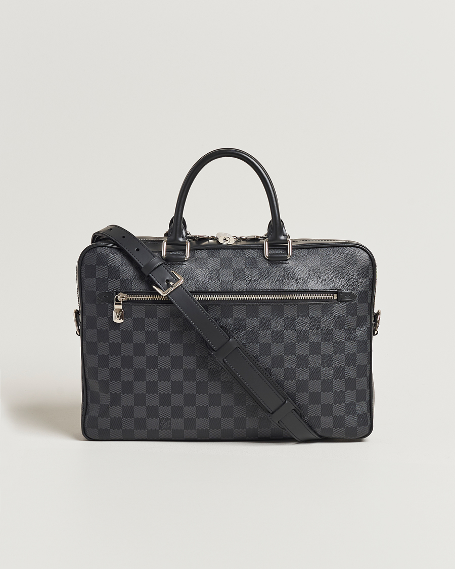 Men | Louis Vuitton Pre-Owned Porte Document Business Damier Graphite | Louis Vuitton Pre-Owned | Porte Document Business Damier Graphite