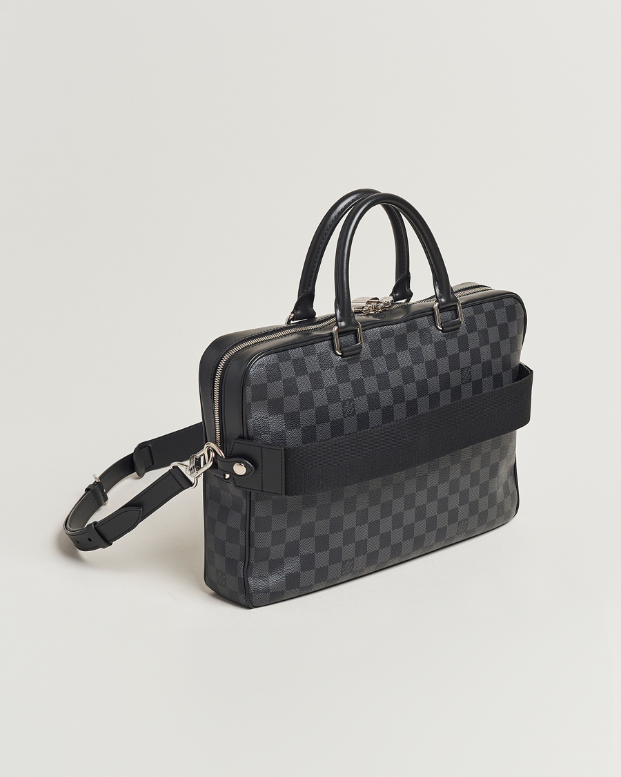 Men | Louis Vuitton Pre-Owned Porte Document Business Damier Graphite | Louis Vuitton Pre-Owned | Porte Document Business Damier Graphite