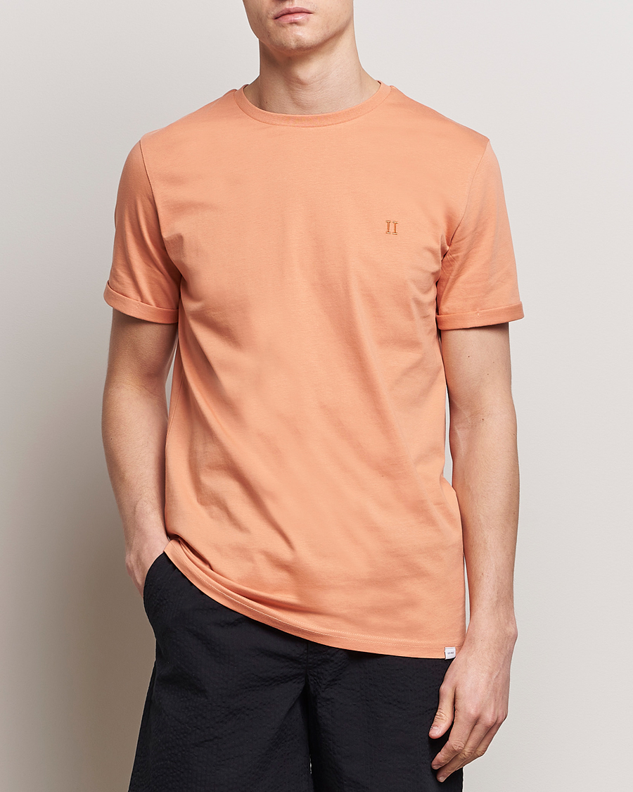 Men | LES DEUX | LES DEUX | Nørregaard Cotton T-Shirt Baked Papaya Orange