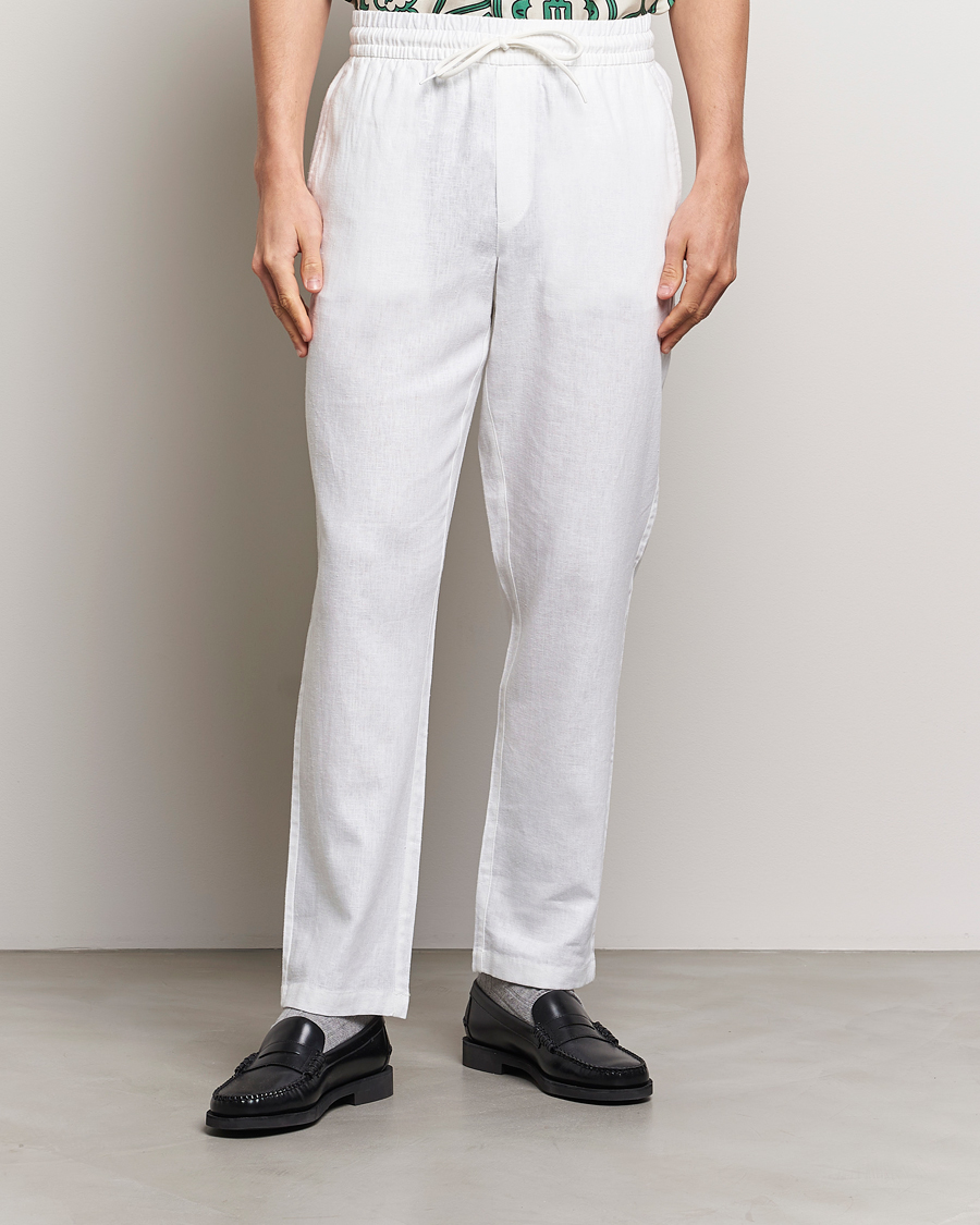Men | New product images | LES DEUX | Patrick Linen Pants White