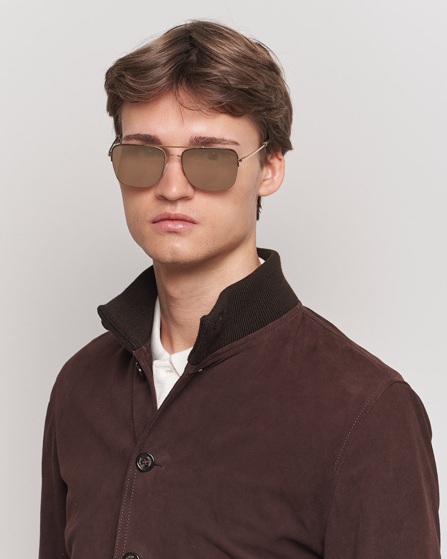 Men |  | Oliver Peoples | R-2 Sunglasses Umber/Gold