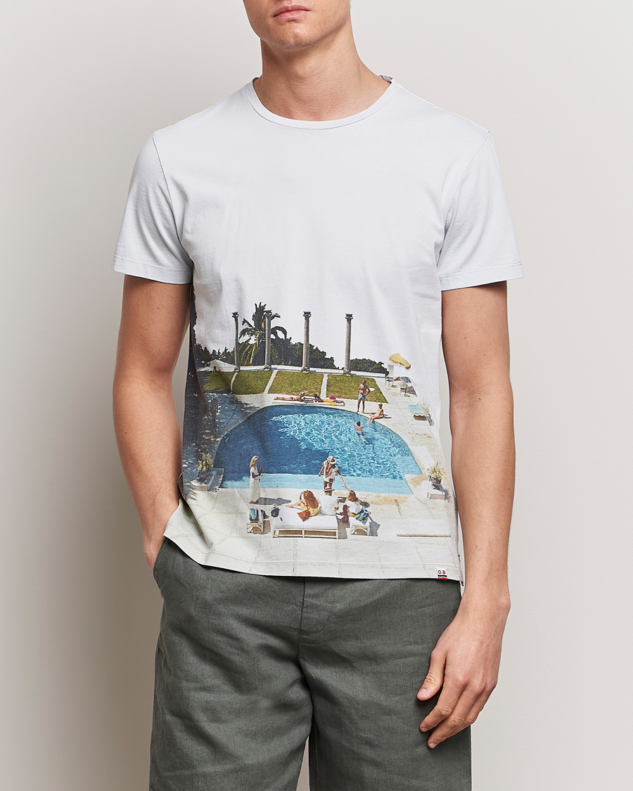 Men | T-Shirts | Orlebar Brown | OB Classic Photographic Slim Aarons T-Shirt Pacifico