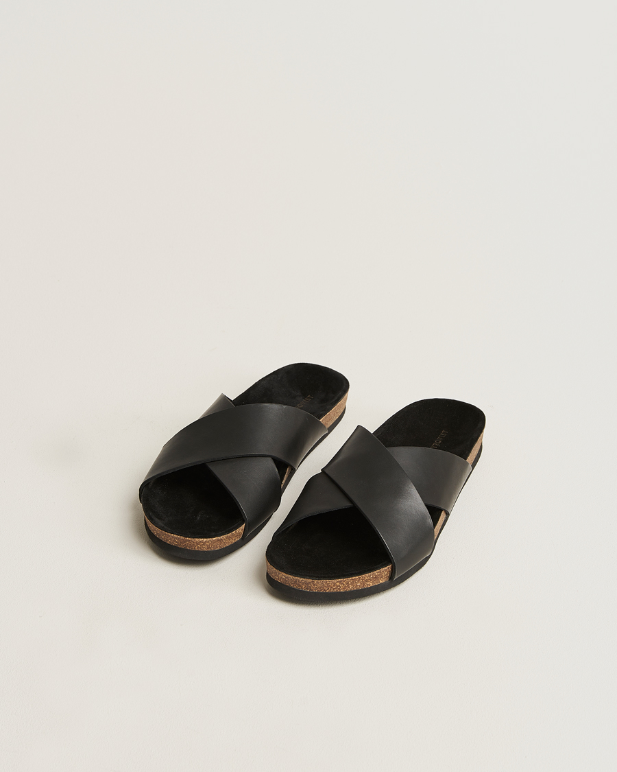 Men | Shoes | Myrqvist | Solvik Sandals Black Calf