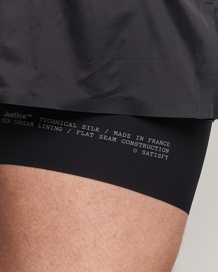 Satisfy TechSilk 5 Inch Shorts Black at CareOfCarl.com