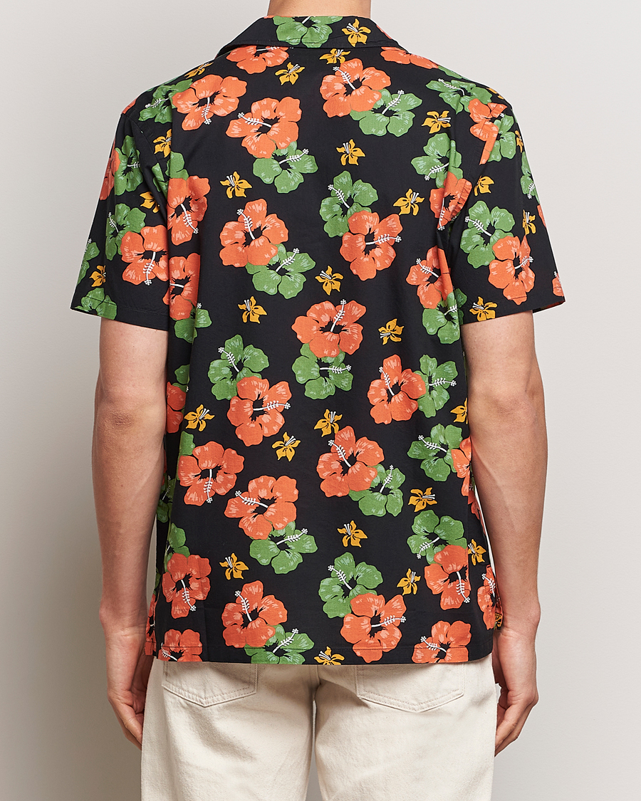 Men | Shirts | Nudie Jeans | Arvid Flower Hawaii Shirt Black
