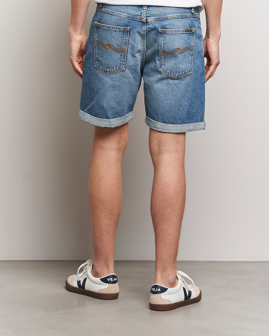 Men | Shorts | Nudie Jeans | Josh Denim Shorts Blue Haze