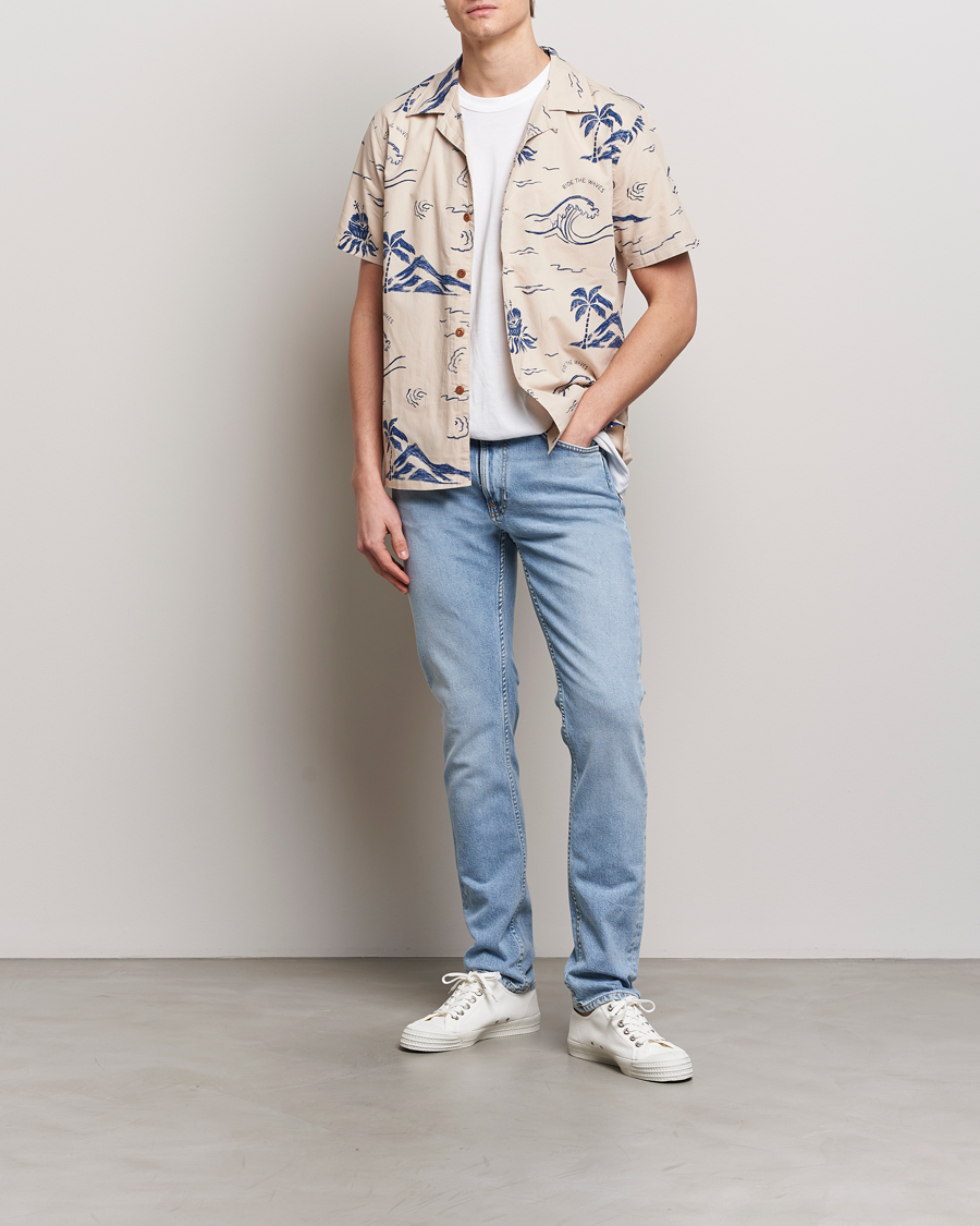 Nudie Jeans Lean Dean Jeans Warm Days Blue at CareOfCarl.com