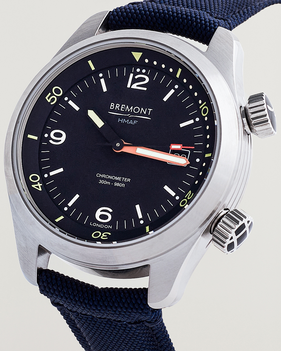 Men | Fine watches | Bremont | Argonaut 42mm Navy Nato Strap