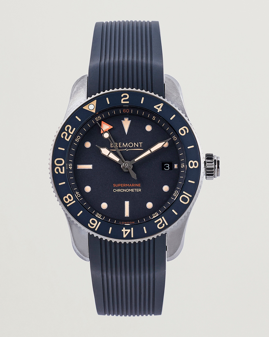 Men | Bremont Limited Edition Supermarine Ocean GMT 40mm Grey Rubber | Bremont | Limited Edition Supermarine Ocean GMT 40mm Grey Rubber