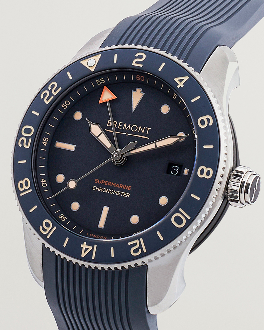 Men | Bremont Limited Edition Supermarine Ocean GMT 40mm Grey Rubber | Bremont | Limited Edition Supermarine Ocean GMT 40mm Grey Rubber