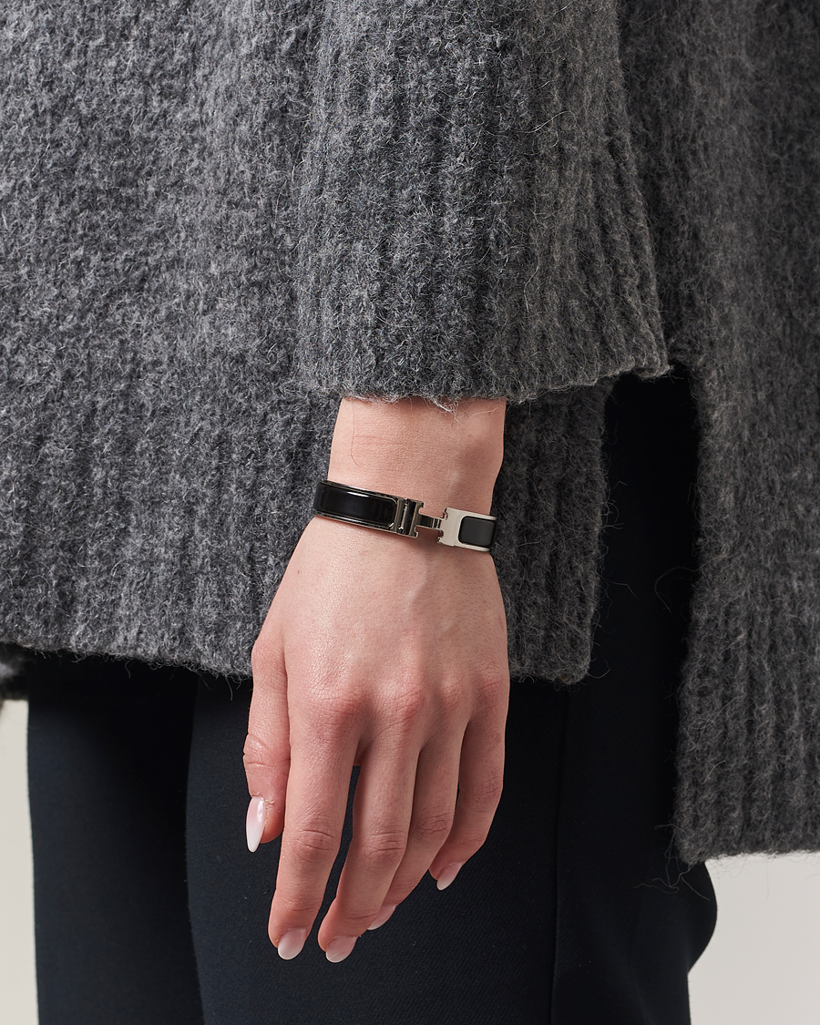 Men | Hermès Pre-Owned Clic H Bracelet Black | Hermès Pre-Owned | Clic H Bracelet Black