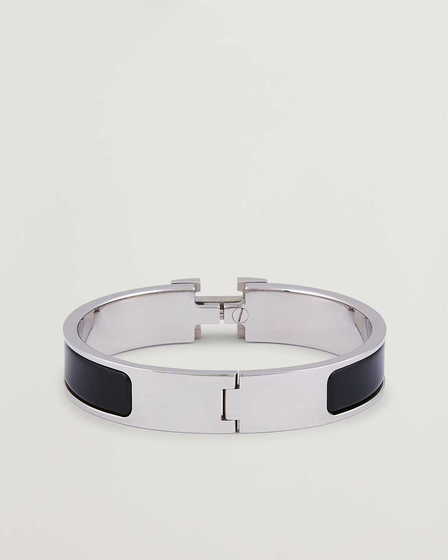 Men | Hermès Pre-Owned Clic H Bracelet Black | Hermès Pre-Owned | Clic H Bracelet Black