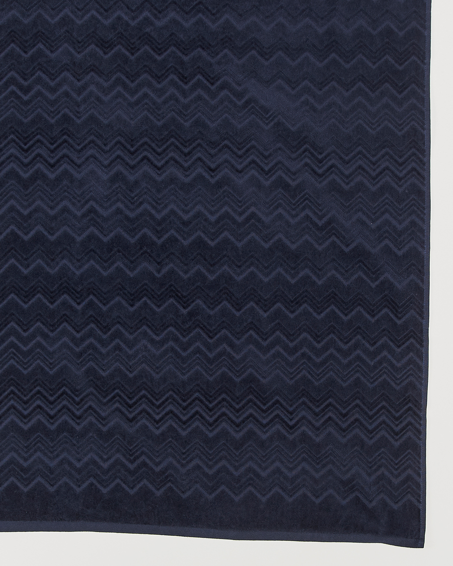 Men | Fabrics | Missoni Home | Chalk Bath Towel 70x115cm Navy