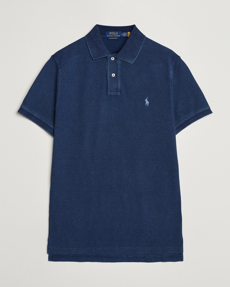 Men | Polo Shirts | Polo Ralph Lauren | Custom Slim Fit Polo Dark Indigo