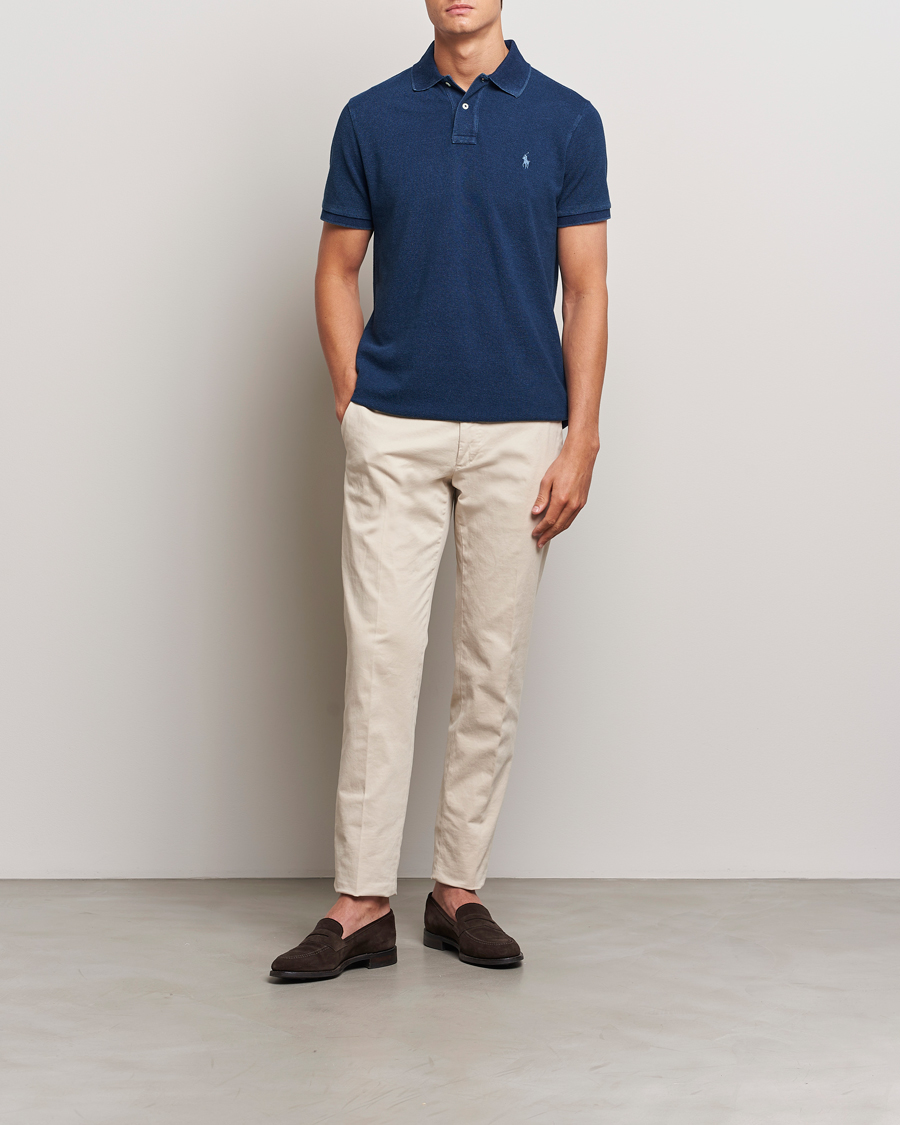 Men | Polo Shirts | Polo Ralph Lauren | Custom Slim Fit Polo Dark Indigo