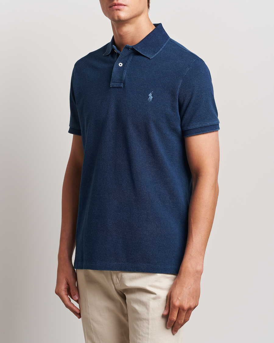 Men | Polo Shirts | Polo Ralph Lauren | Custom Slim Fit Polo Dark Indigo
