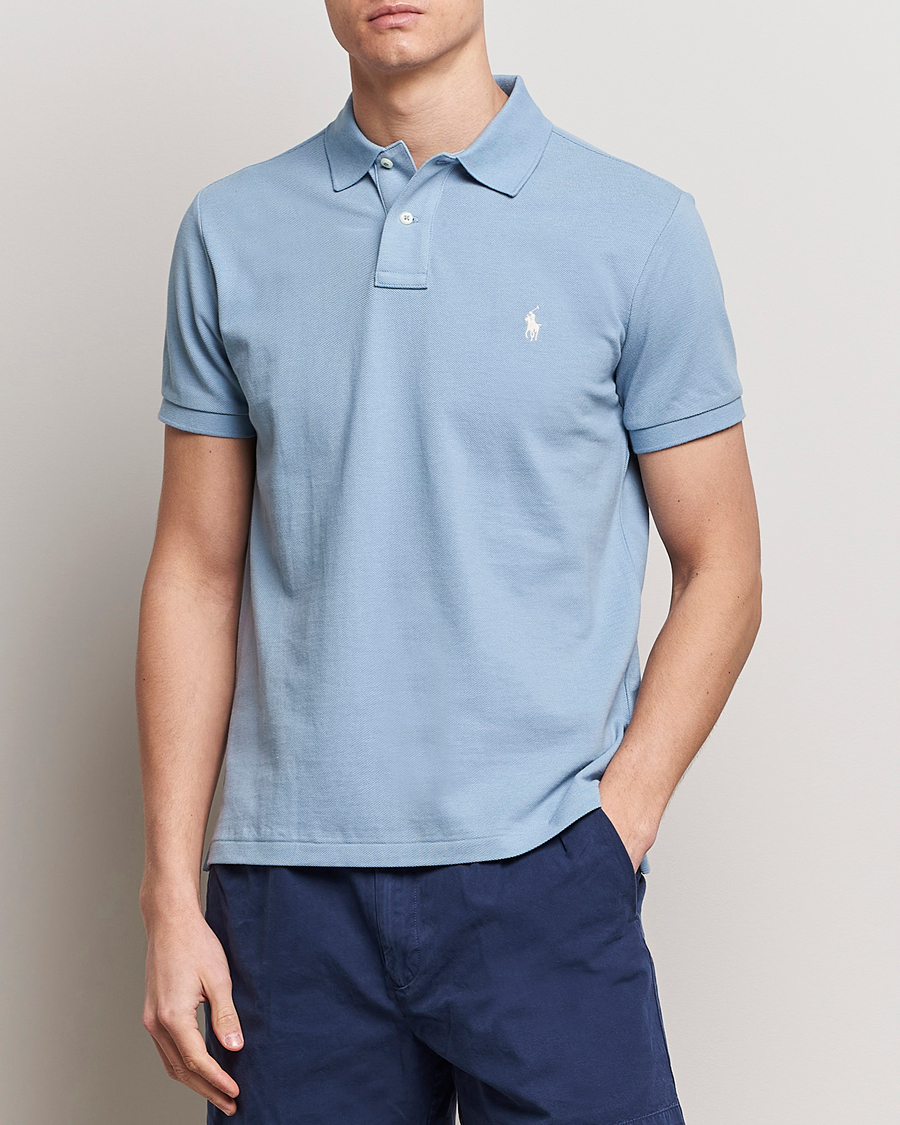 Men | Polo Shirts | Polo Ralph Lauren | Custom Slim Fit Polo Vessel Blue
