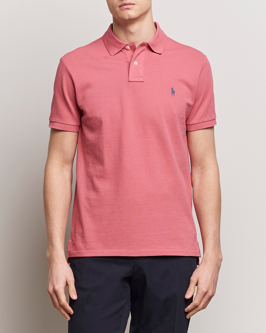 Men | Polo Shirts | Polo Ralph Lauren | Custom Slim Fit Polo Adirondack Red