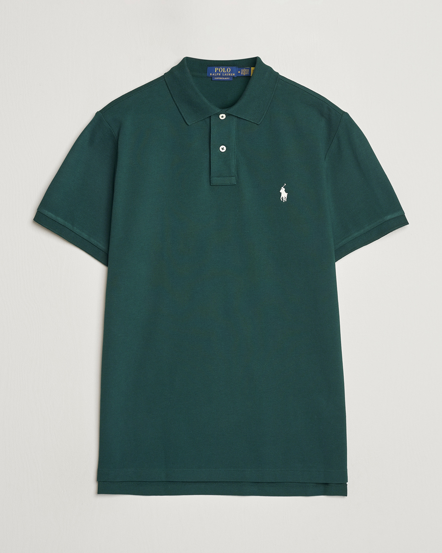 Men | Polo Shirts | Polo Ralph Lauren | Custom Slim Fit Polo Moss Agate