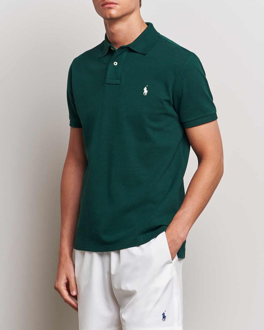 Men | Polo Shirts | Polo Ralph Lauren | Custom Slim Fit Polo Moss Agate