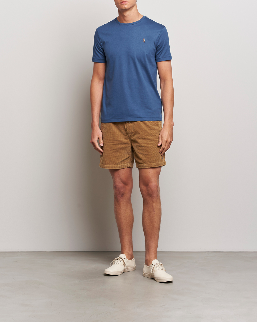 Men | T-Shirts | Polo Ralph Lauren | Luxury Pima Cotton Crew Neck T-Shirt Clancy Blue