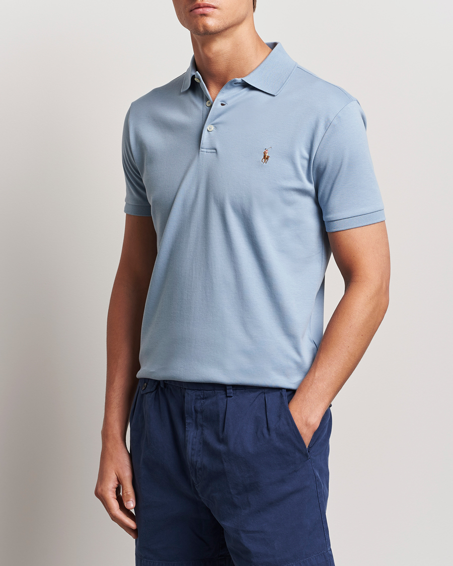 Men | Clothing | Polo Ralph Lauren | Luxury Pima Cotton Polo Vessel Blue