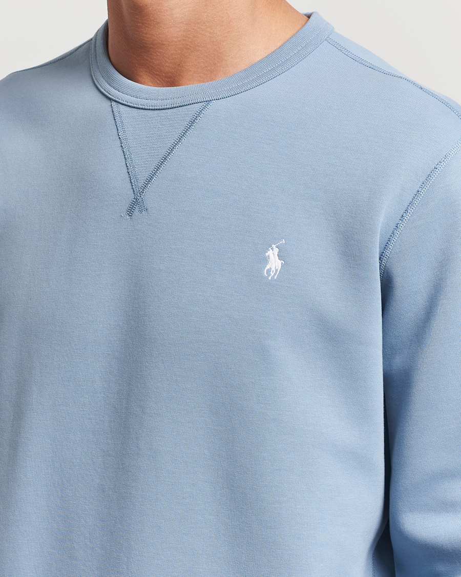 Men | Sweaters & Knitwear | Polo Ralph Lauren | Tech Double Knit Crew Neck Sweatshirt Vessel Blue