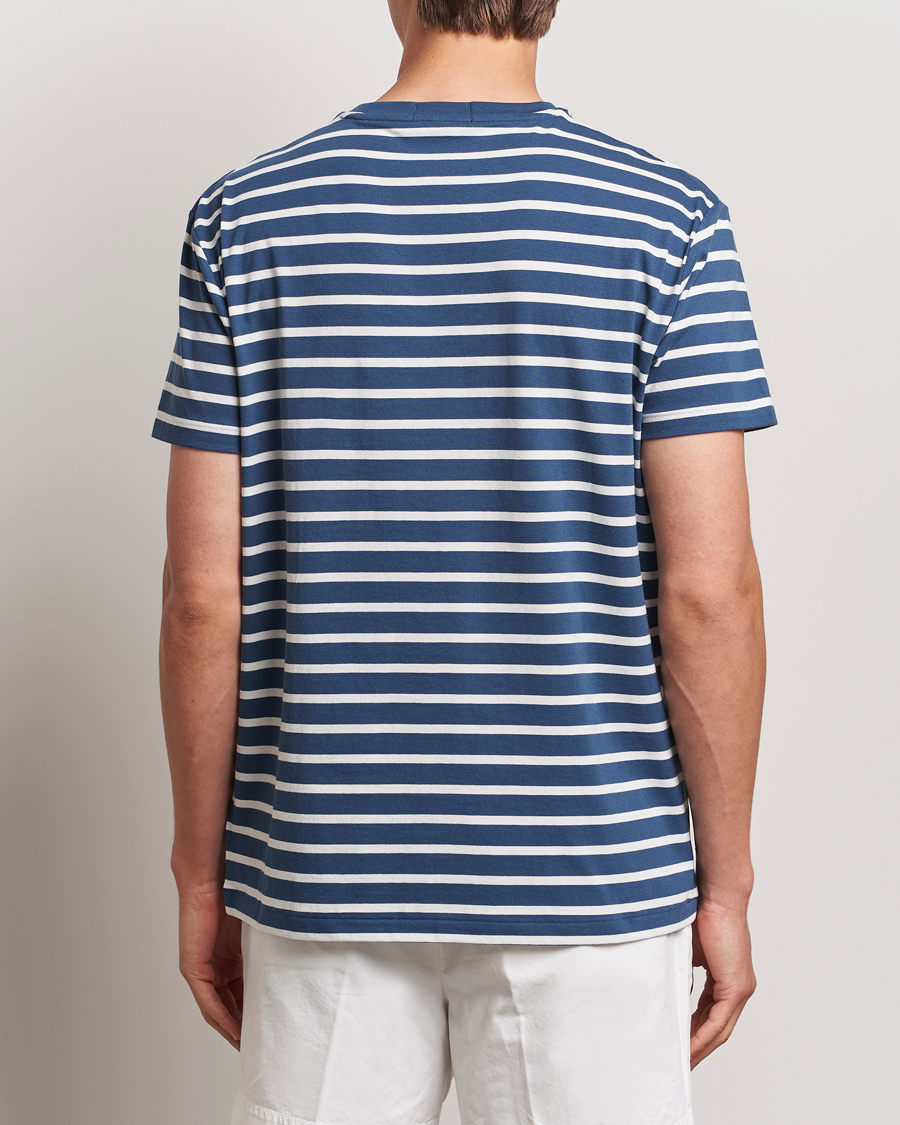 Men | T-Shirts | Polo Ralph Lauren | Striped Crew Neck T-Shirt Clancy Blue/Nevis