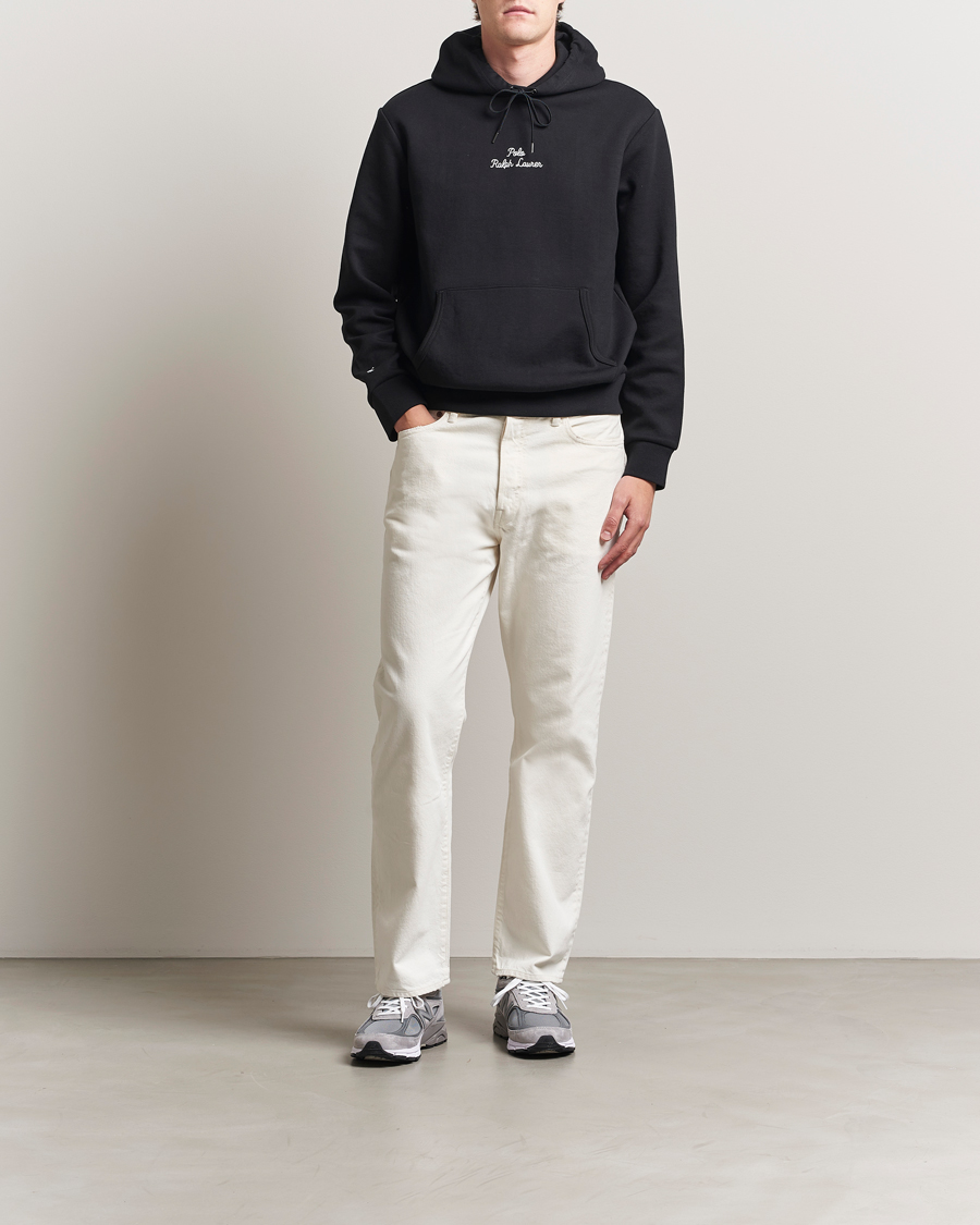 Polo Ralph Lauren Central Logo Hoodie Polo Black at CareOfCarl.com