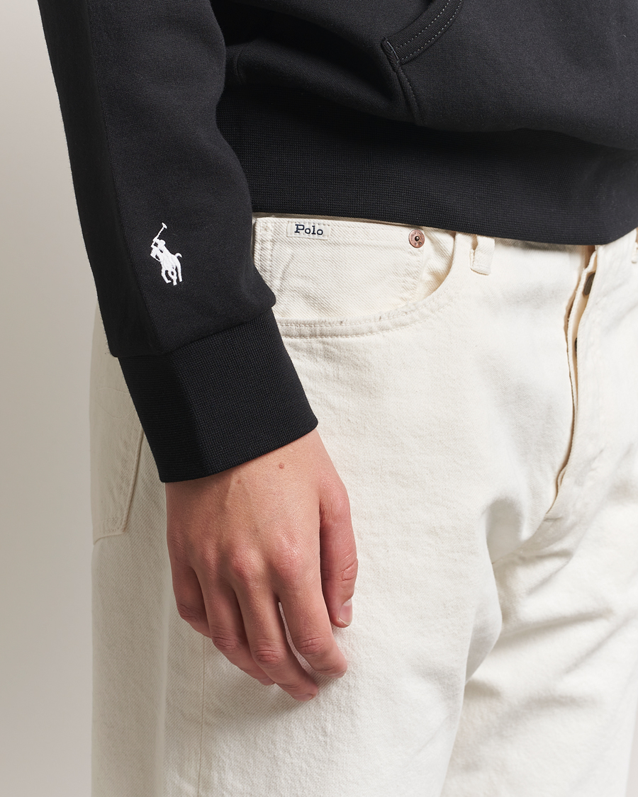 Men | Sweaters & Knitwear | Polo Ralph Lauren | Central Logo Hoodie Polo Black