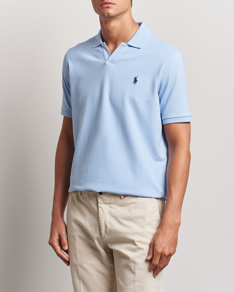 Men | What's new | Polo Ralph Lauren | Classic Fit Open Collar Polo Office Blue