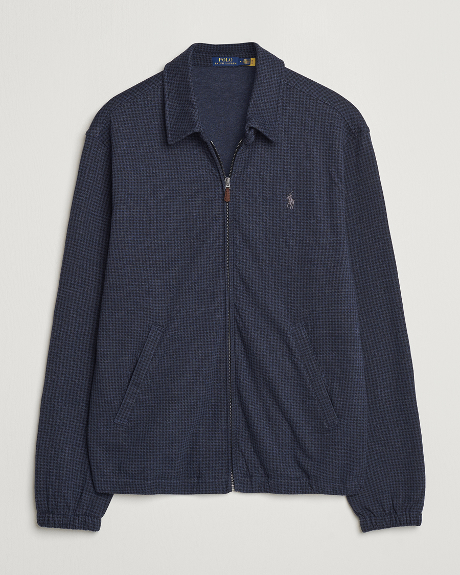 Men | Coats & Jackets | Polo Ralph Lauren | Double Knit Dogtooth Baracuda Jacket Vintage Navy