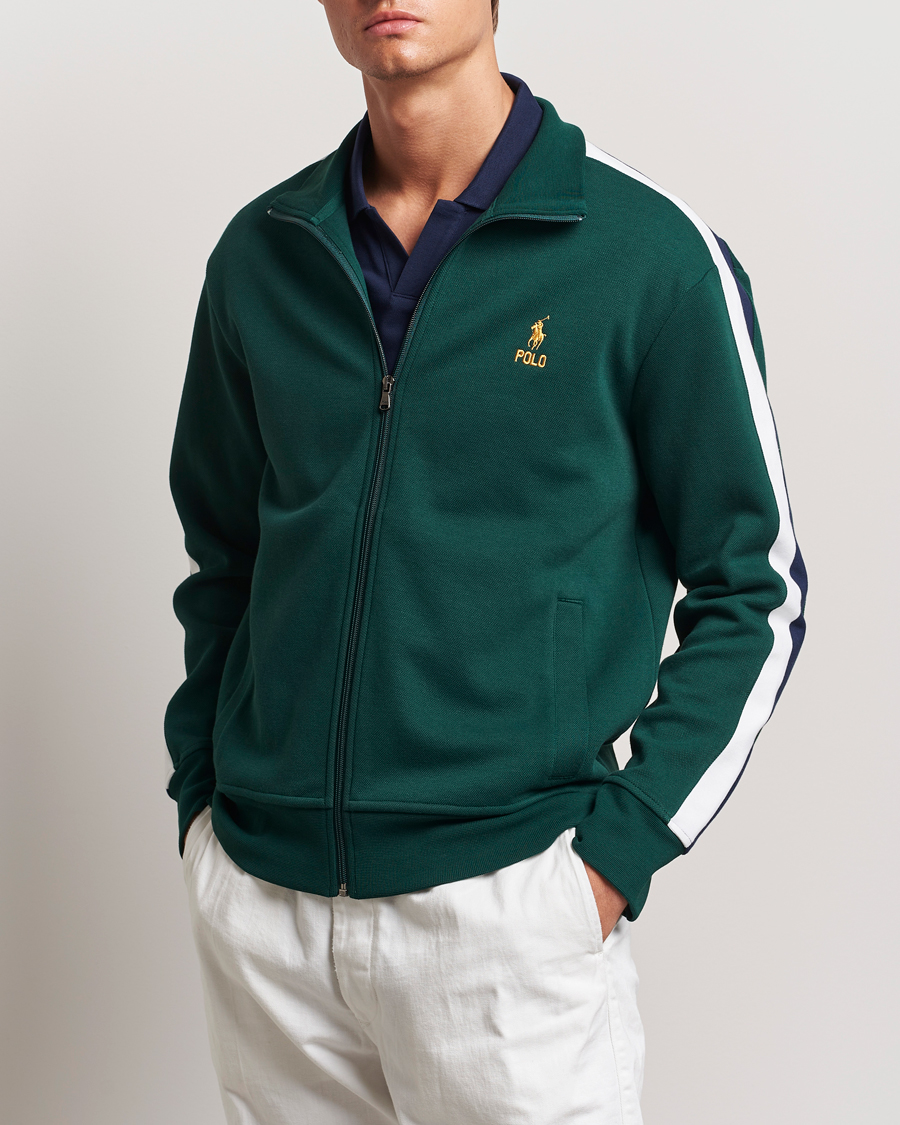 Men |  | Polo Ralph Lauren | Double Knit Taped Track Jacket Moss Agate