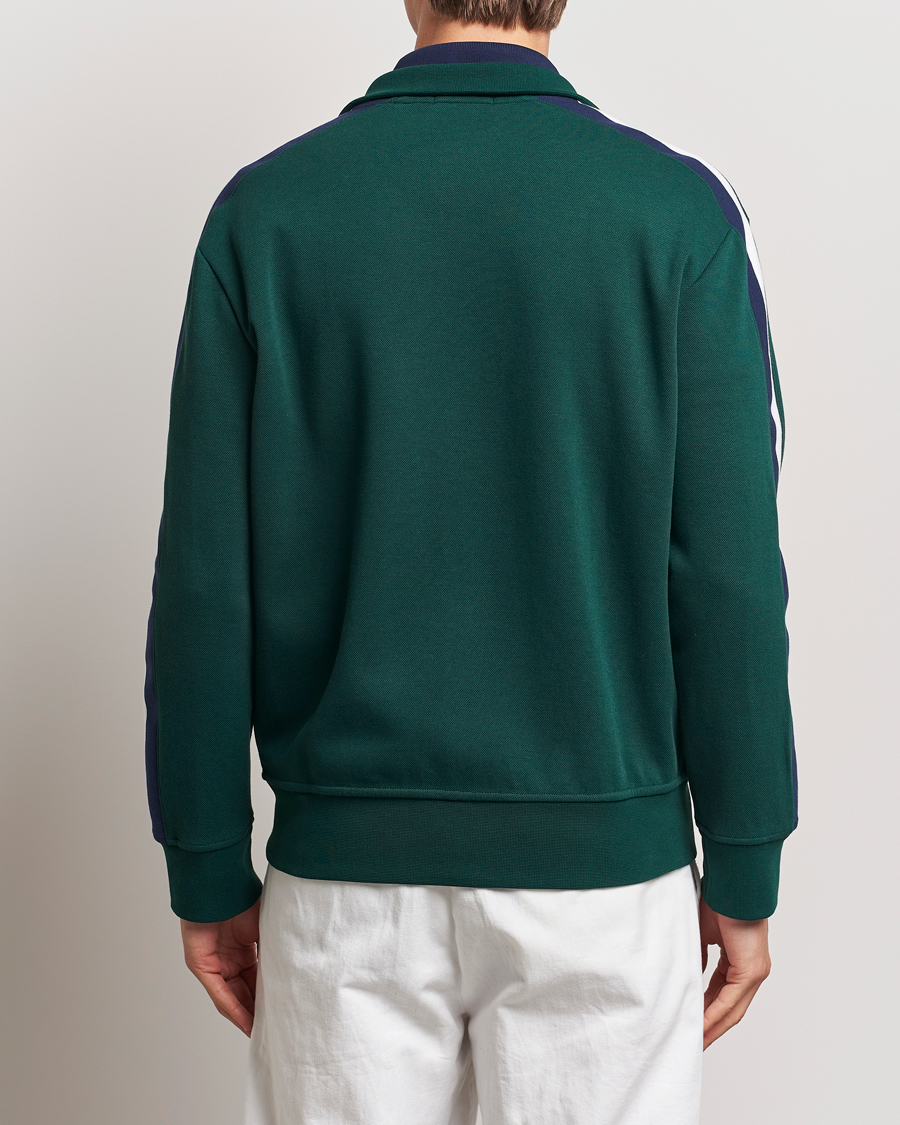 Men | Sweaters & Knitwear | Polo Ralph Lauren | Double Knit Taped Track Jacket Moss Agate
