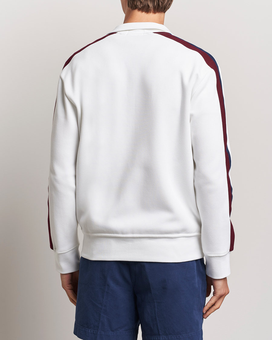 Men | Sweaters & Knitwear | Polo Ralph Lauren | Double Knit Taped Track Jacket White