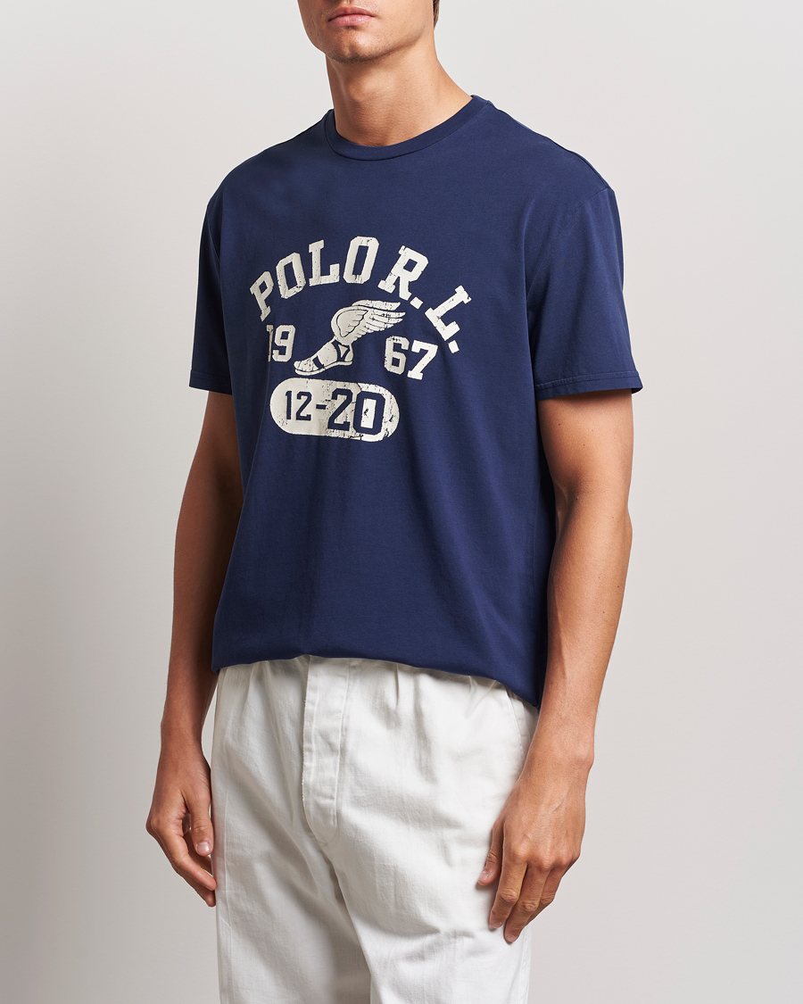 Men | Clothing | Polo Ralph Lauren | Graphic Crew Neck T-Shirt Cruise Navy