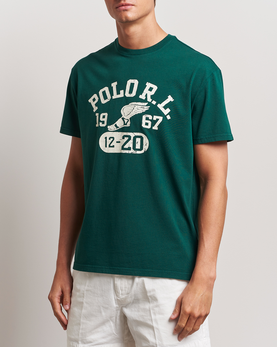 Men | Clothing | Polo Ralph Lauren | Graphic Crew Neck T-Shirt Moss Agate