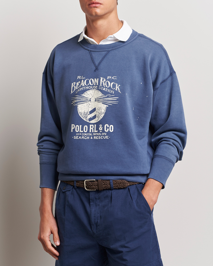 Men |  | Polo Ralph Lauren | Graphic Fleece Sweatshirt Blue Heaven