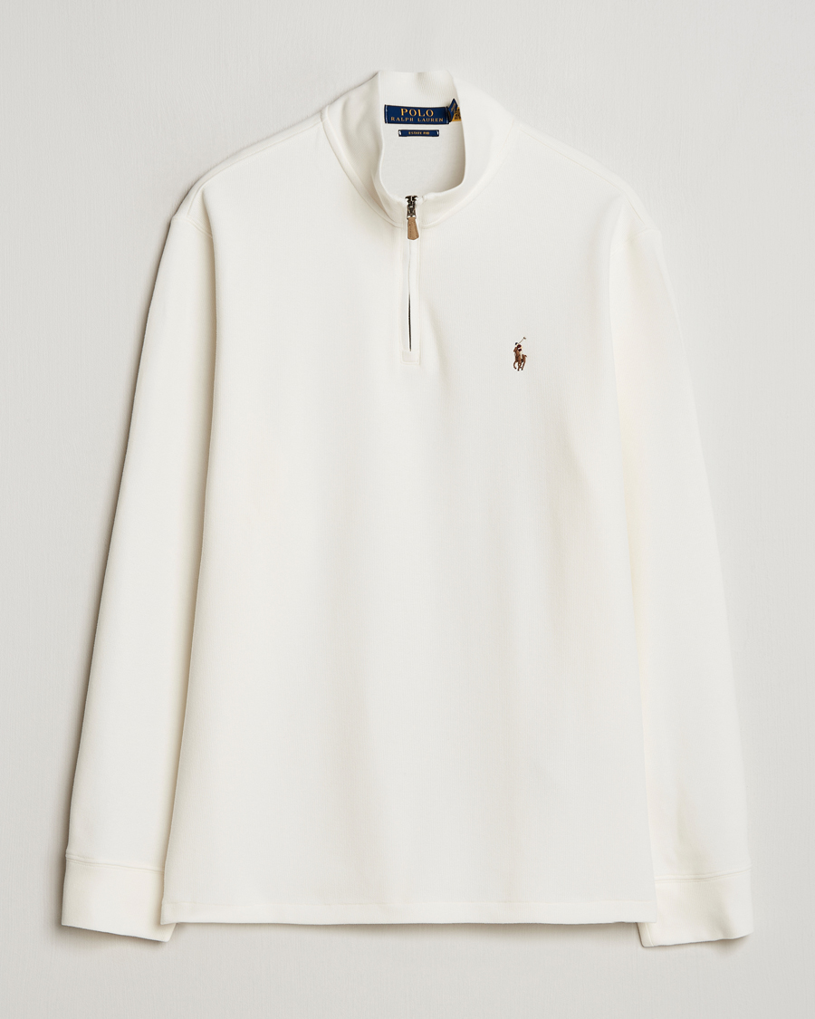 Men | Sweaters & Knitwear | Polo Ralph Lauren | Double Knit Jaquard Half Zip Sweater Nevis