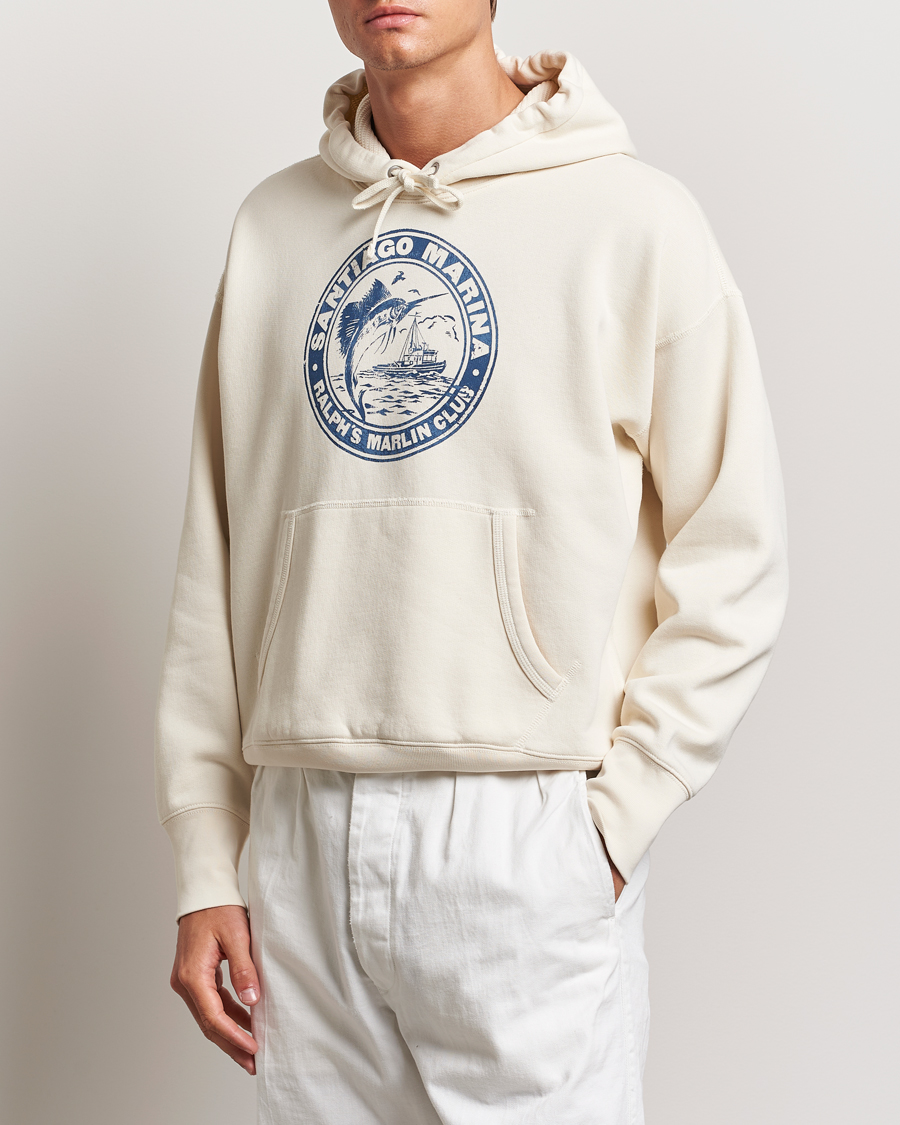 Men | Hooded Sweatshirts | Polo Ralph Lauren | Graphic Vintage Fleece Hoodie Herbal Milk