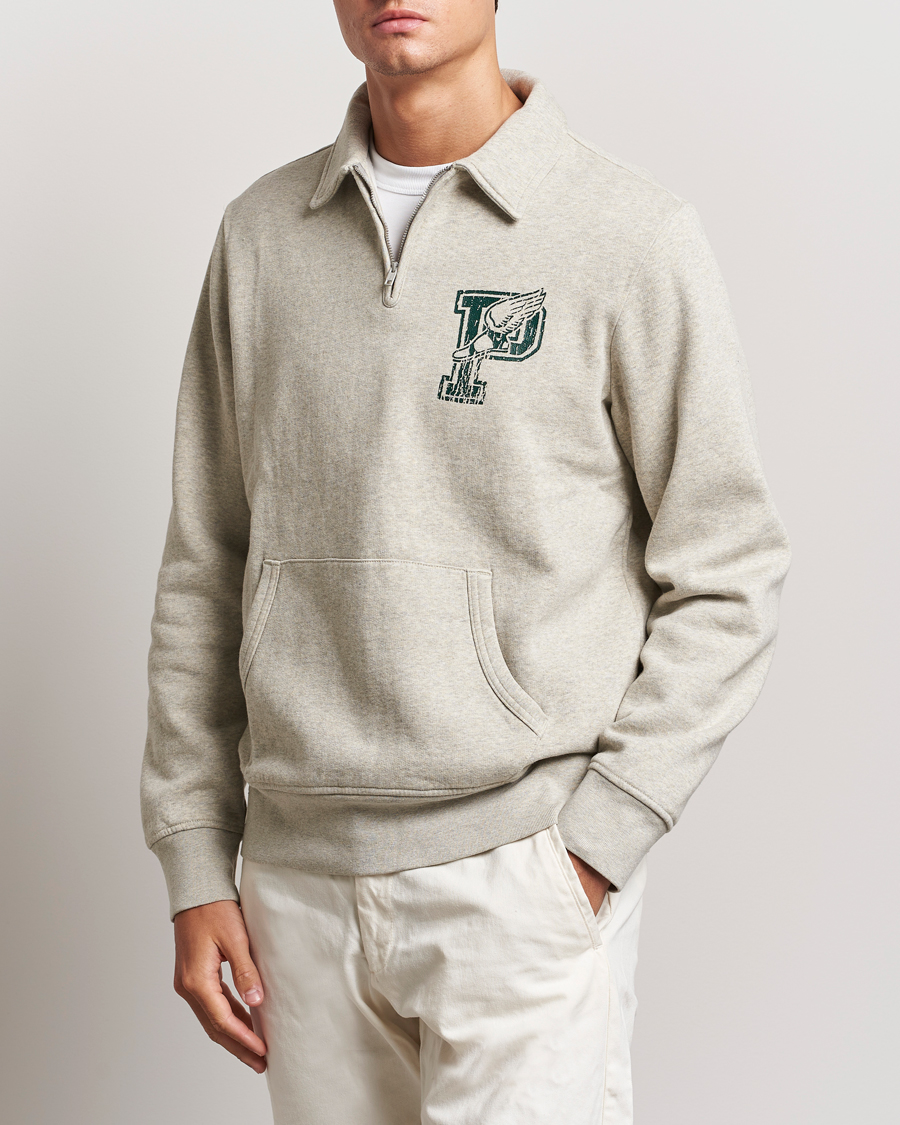 Men | Sweaters & Knitwear | Polo Ralph Lauren | P Fleece Half Zip Light Vintage Heather