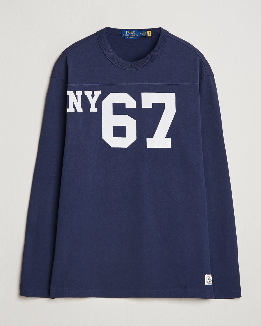 Men | T-Shirts | Polo Ralph Lauren | NYC Long Sleeve T-Shirt Cruise Navy