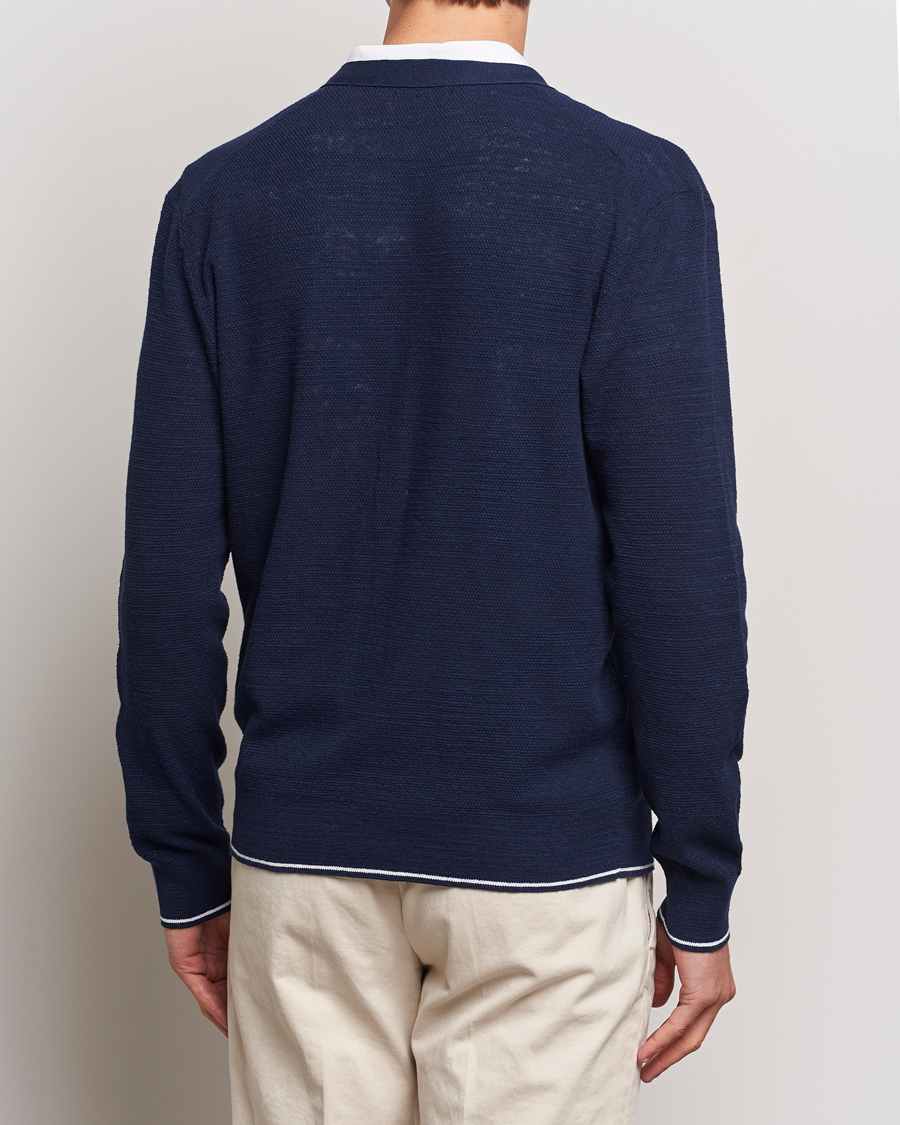 Men | Sweaters & Knitwear | Polo Ralph Lauren | Textured Knitted Cardigan Bright Navy
