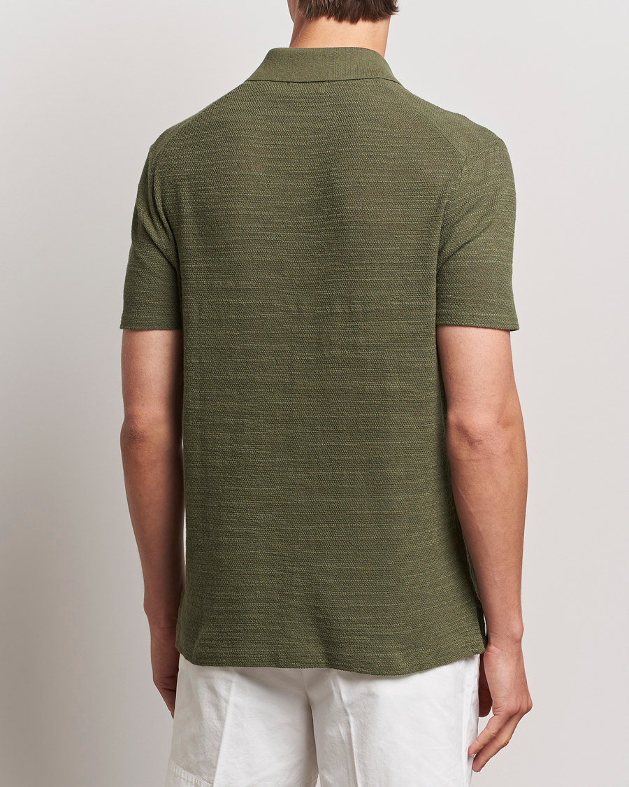 Men | Shirts | Polo Ralph Lauren | Textured Knitted Short Sleeve Shirt Thermal Green