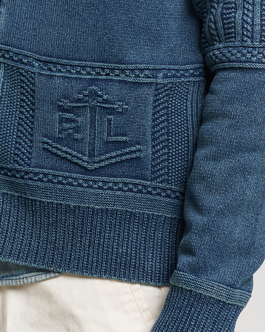 Men | Sweaters & Knitwear | Polo Ralph Lauren | Knitted Shawl Collar Cardigan Dark Indigo