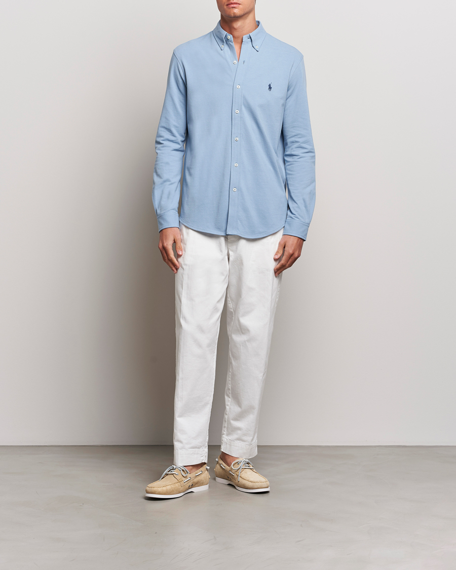 Men | Shirts | Polo Ralph Lauren | Featherweight Mesh Shirt Vessel Blue