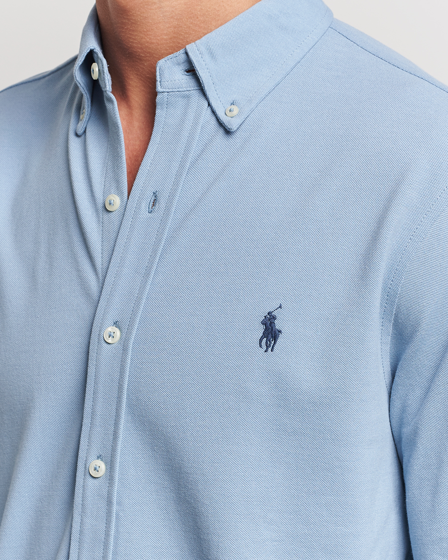 Men | Shirts | Polo Ralph Lauren | Featherweight Mesh Shirt Vessel Blue