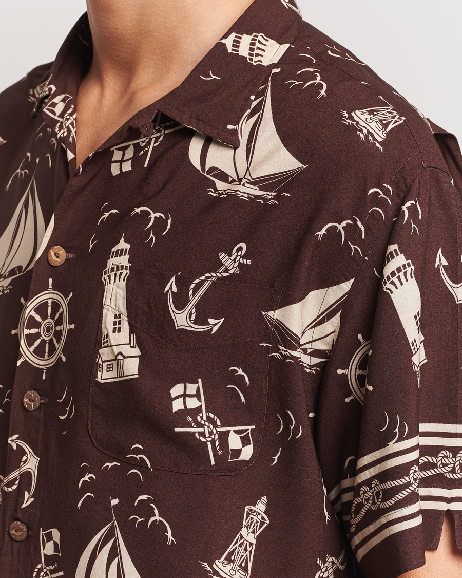 Men | Shirts | Polo Ralph Lauren | Printed Rayon Short Sleeve Shirt Captins Convo
