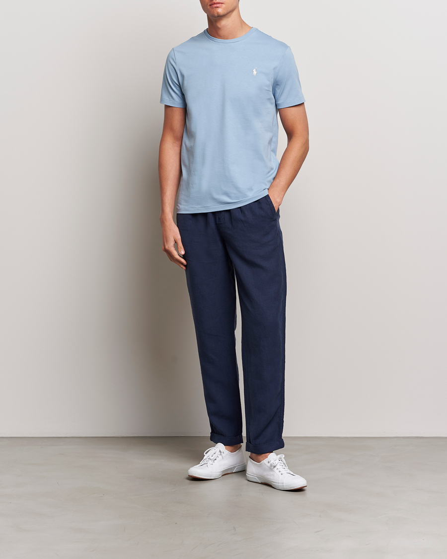 Men | Trousers | Polo Ralph Lauren | Prepster Linen Trousers Newport Navy